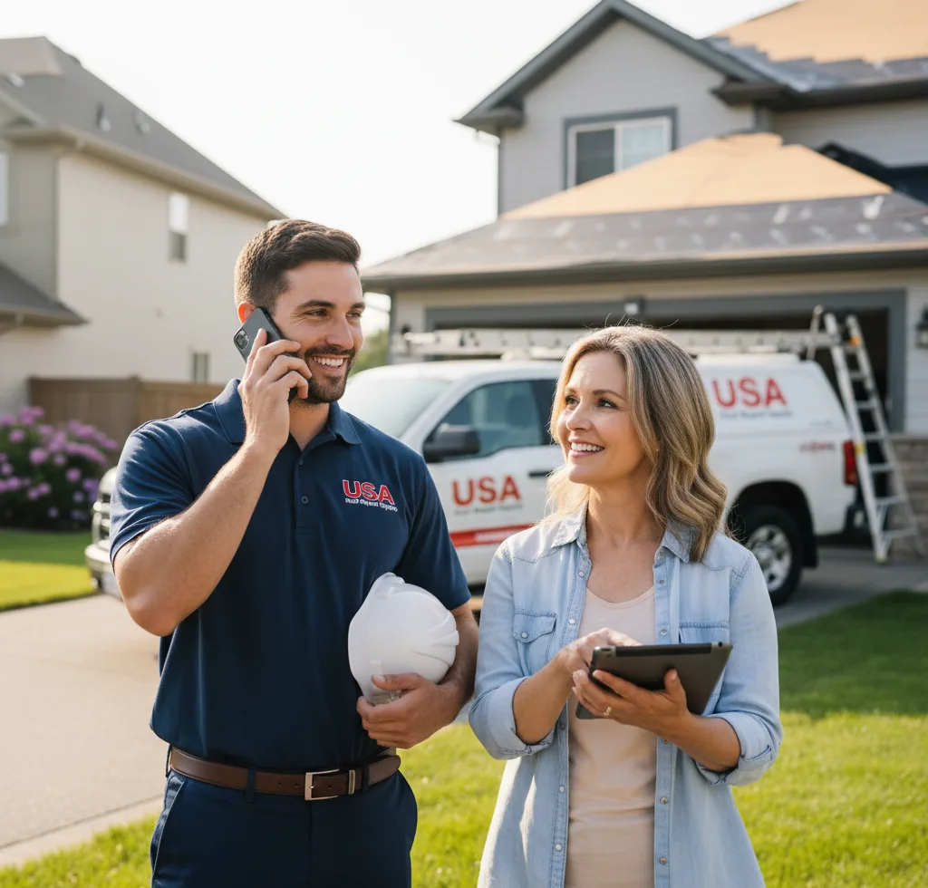 USA Roof Repair Experts customer support in Axis
